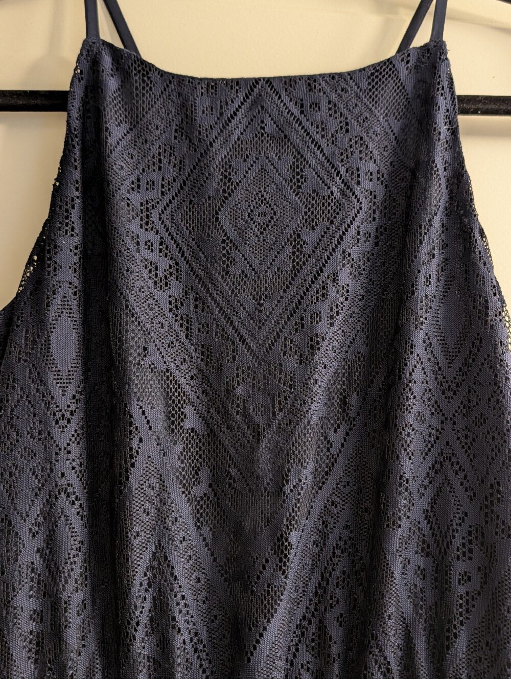Navy Lace Maxi Dress